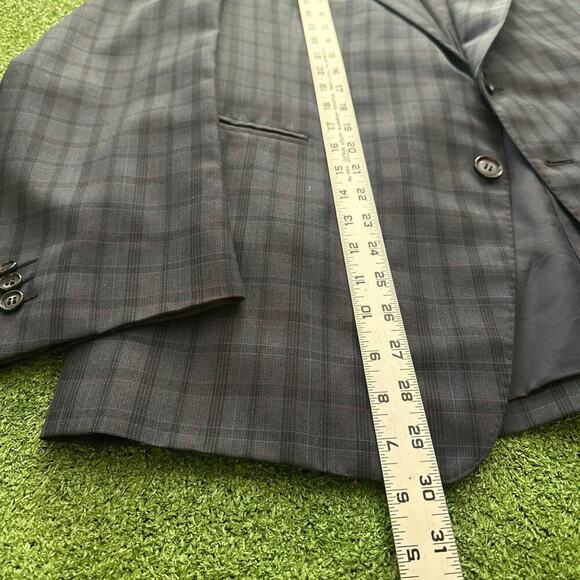 Vintage dormeuil plaid wool blazer - Picture 3 of 8